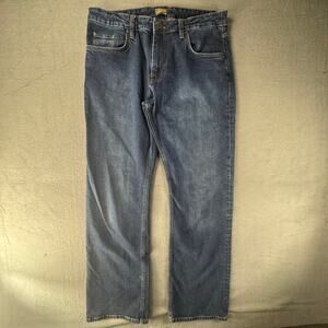 Tecovas Ranch Wear Western Jeans Mens 36x32 Straight Dark Blue‎ Stretch Denim